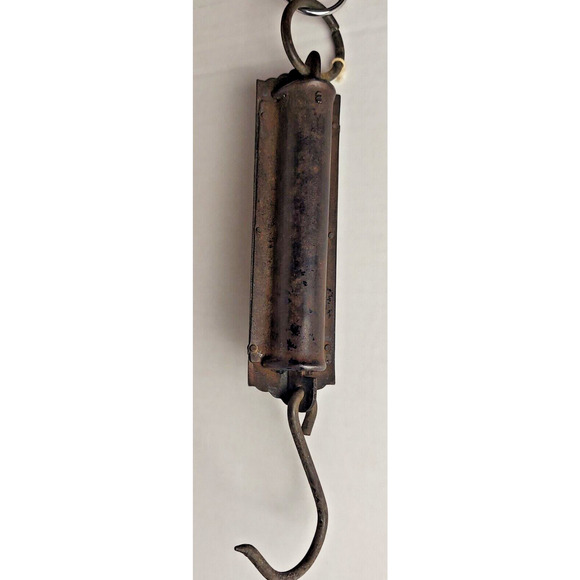 Landers Improved Balance Spring Hook Scale No 2 Mercantile Hanging 0-50 Lbs Barn - Picture 3 of 10